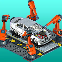 Icono de Simulador de fábrica de auto